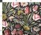 Pink Tulip Daisy Botanical Dusky Rose Yellow Sage Olive Black Floral Large Scale Custom Printed Fabric by Spoonflower Various Fabrics by the Yard or Fat Quarter